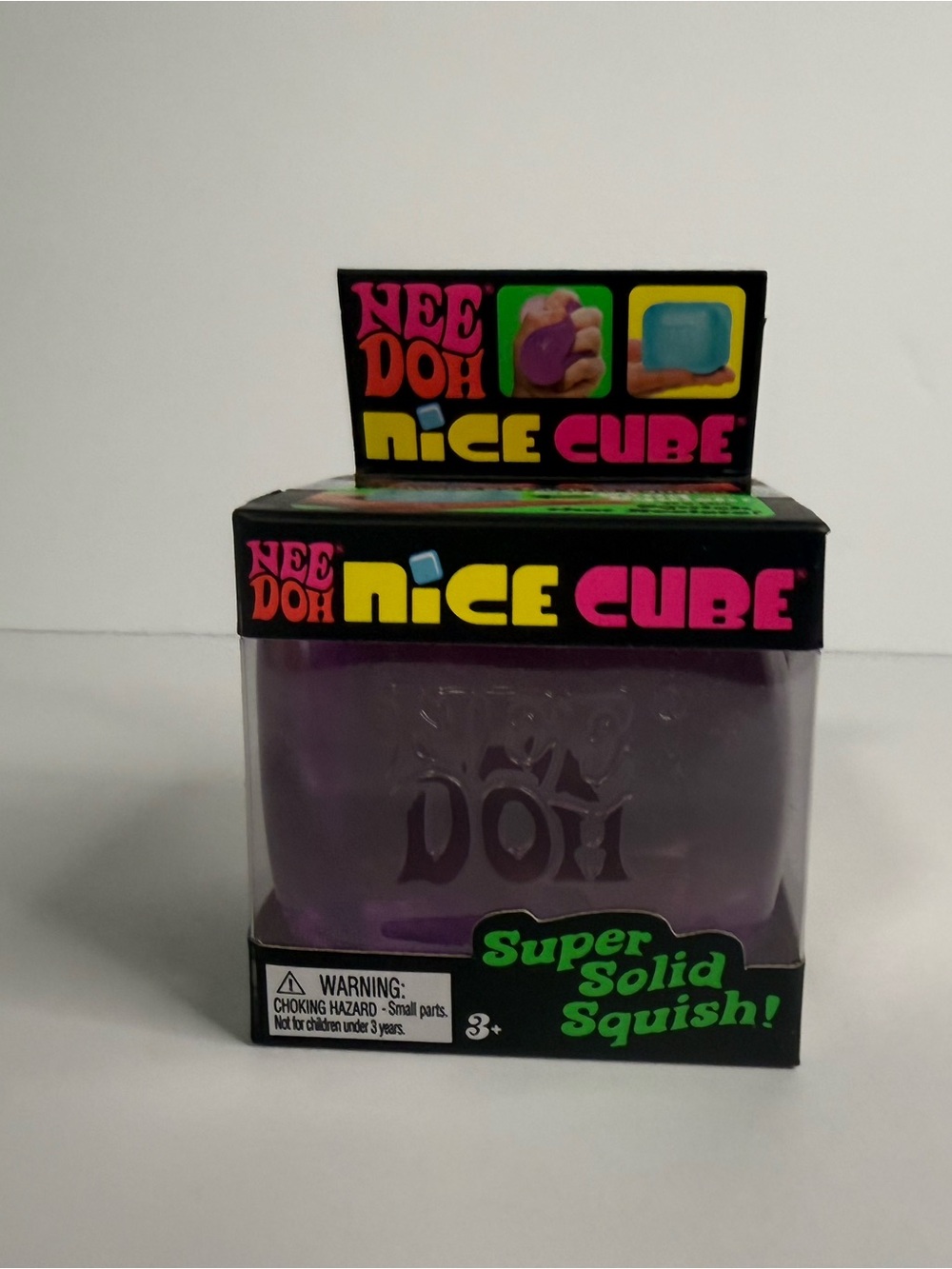 NeeDoh Nice Cube Super Solid Squish - Purple